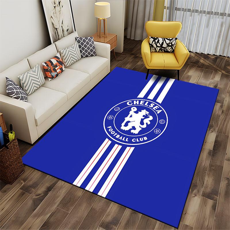 Chelsea FC Logo Blue Carpet suitable as a non-slip mat for the living room or bedroom sofa