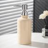 Modern Cylindrical Press Soap Dispenser Bathroom Shampoo Shower Dispensing Bottle Ceramic Soap Dispenser Bathroom Accessories