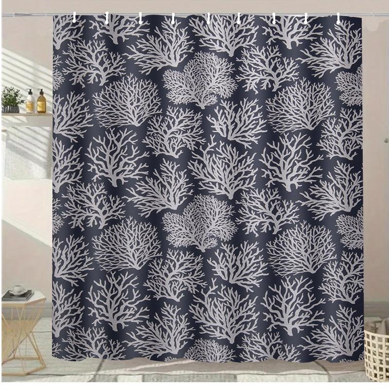 A Variety Of Fruits Washable Dirt-Resistant Shower Curtain Shower Head Waterproof Polyester Bath Curtain For Home Decor