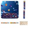 Wooden Space Planet Puzzles Montessori Toys For Kids Educational Jigsaw Tray For Science Learning