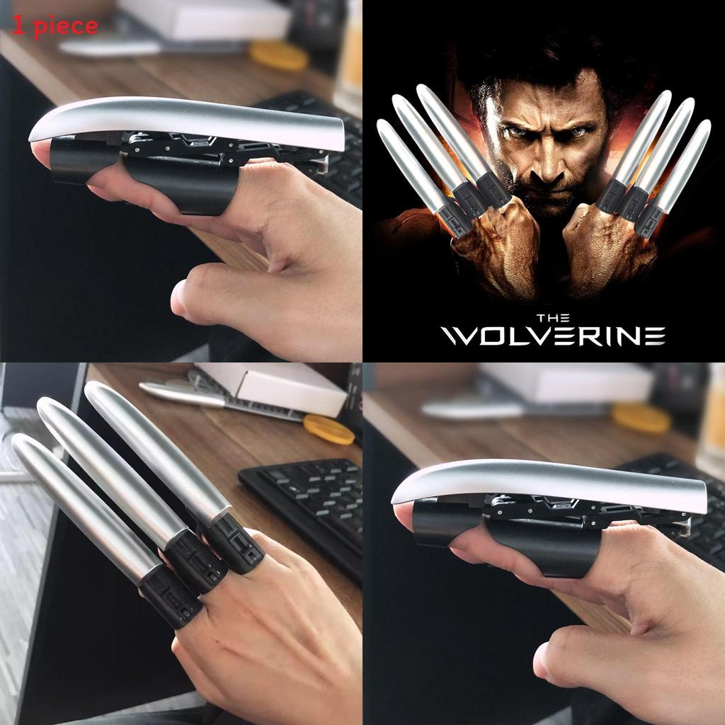 Creative Foldable Wolverine Claw Unique Finger Toy Inertia Control For Fun Playtime