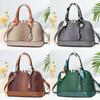Shell Shape Pu Handbag For Women With Crocodile Pattern And Contrast Elements For Daily Use