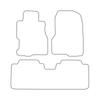 [BLM]HO006 Red - Set of Velour Floor Mats To Fit Honda Civic VII 5-door 2001-2005 - Red Trim