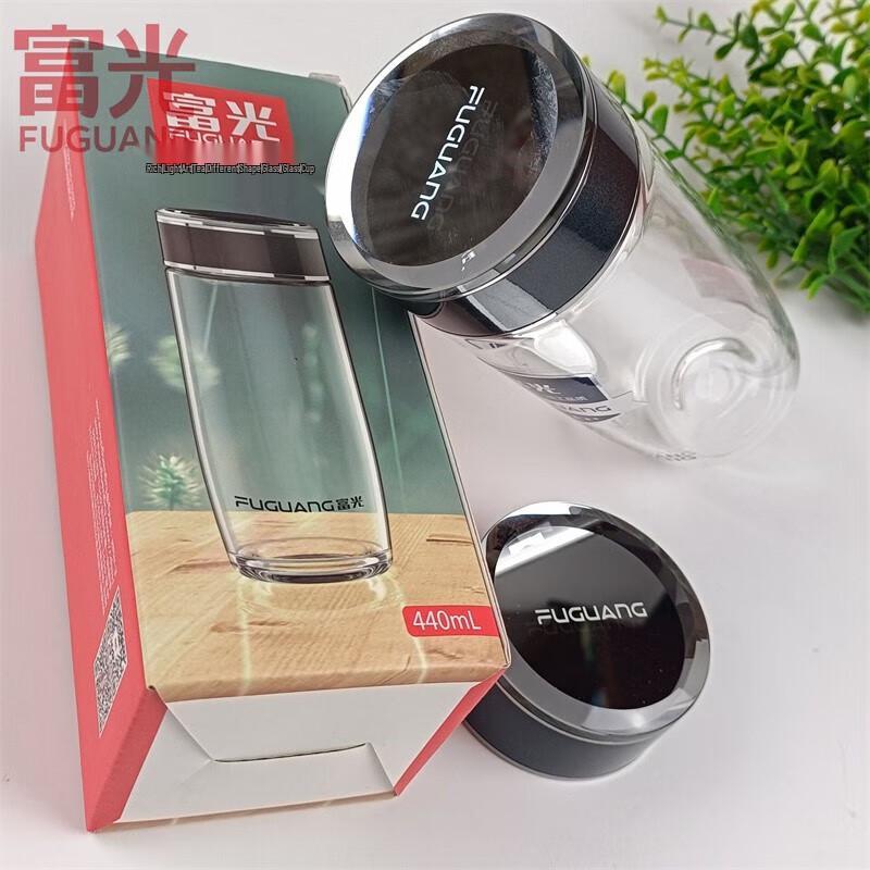 FUGUANG Portable Glass Tea Infuser Water Bottle