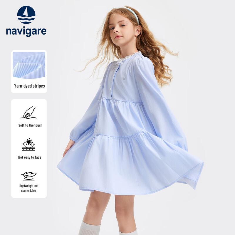 Navigare Girls' Long Sleeve Ruffle Princess Dress