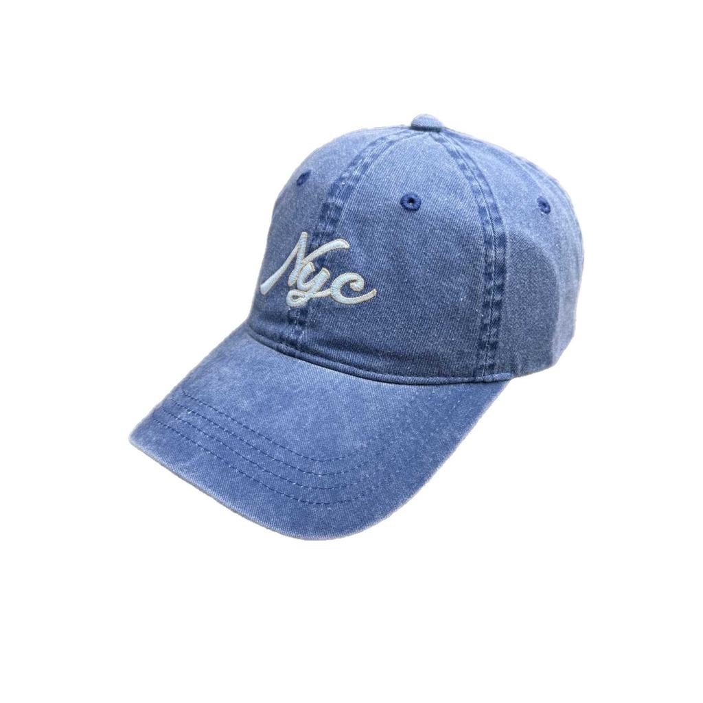 Big Head Circumference NYC Embroidery Cap Women's Spring and Summer Versatile Soft Top Baseball Cap Ins Trendy Brand Sunscreen Visor