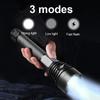 100000LM Flashlight XHP360 Torch Self-protection Lantern Zoomable Lamp Waterproof Flash Light Long Straps Portable Torch Light