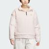 Adidas Year Of The Dragon CNY Series Embroidered Reversible Plus Velvet Sports Casual Loose Jacket Women Outerwear Light-Purple Pink IX5956