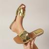 New Summer 2026 Women's Shoes, Casual Outdoor Lightweight Sandals, Fashionable Open-Toe Slip-On Shoes, Simple Vacation Beach Slippers