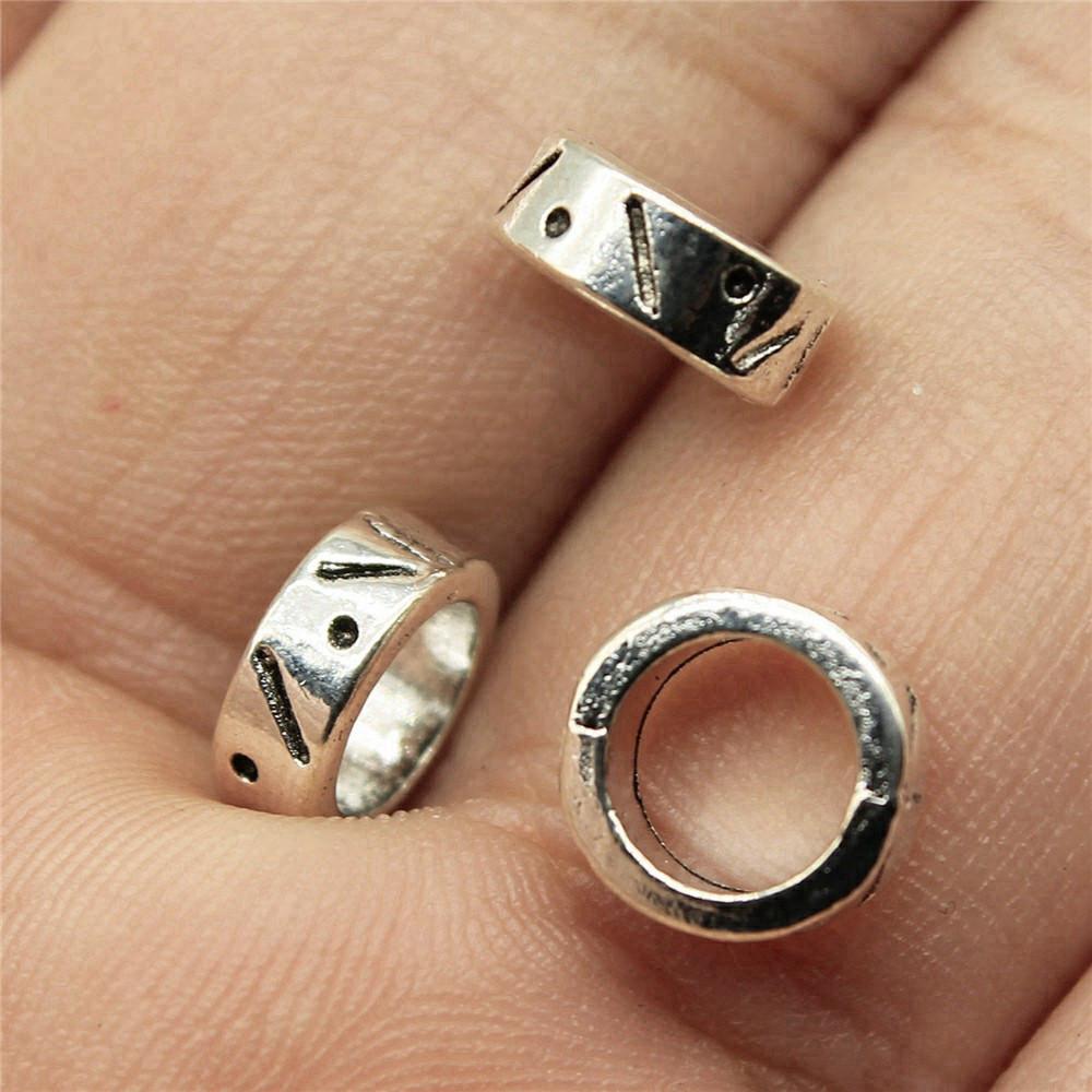 

Большие дырки бусины свободные проставки аксессуары части женские украшения новые для вас A14-20pcs-8x8x3mm