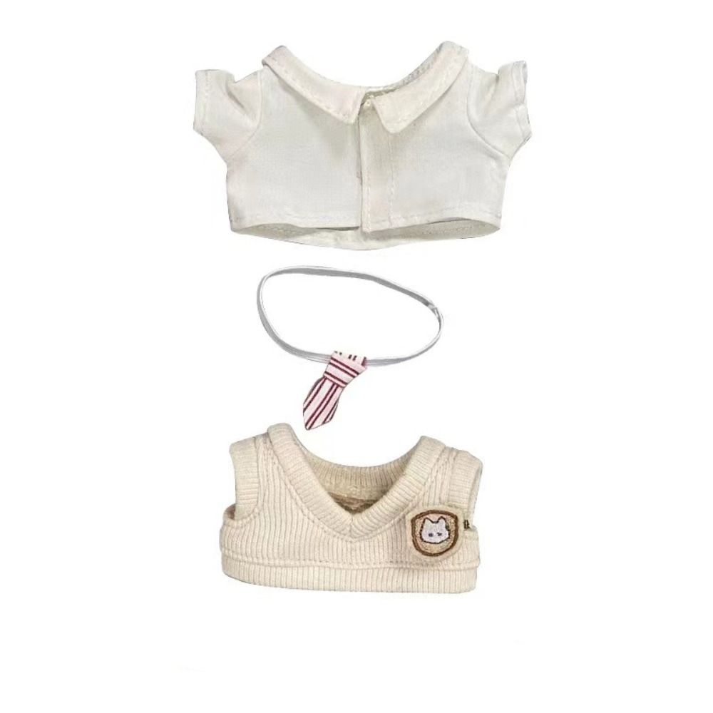 

Каваи Плюшевые Куклы Одежда Галстук Кукла Одежда Ручной Работы Только Продажа Одежды Набор Жилета для Куклы Подарок 3pcs Cat