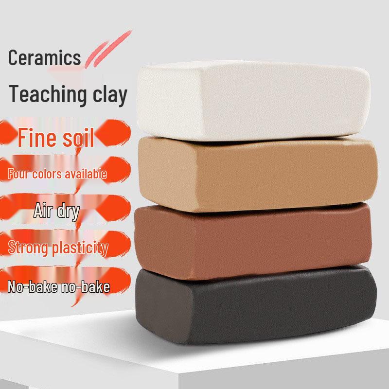 500g High White No-Bake Polymer Clay for DIY Porcelain Sculpting – Perfect for Kids' Pottery Projects and Handmade Creations