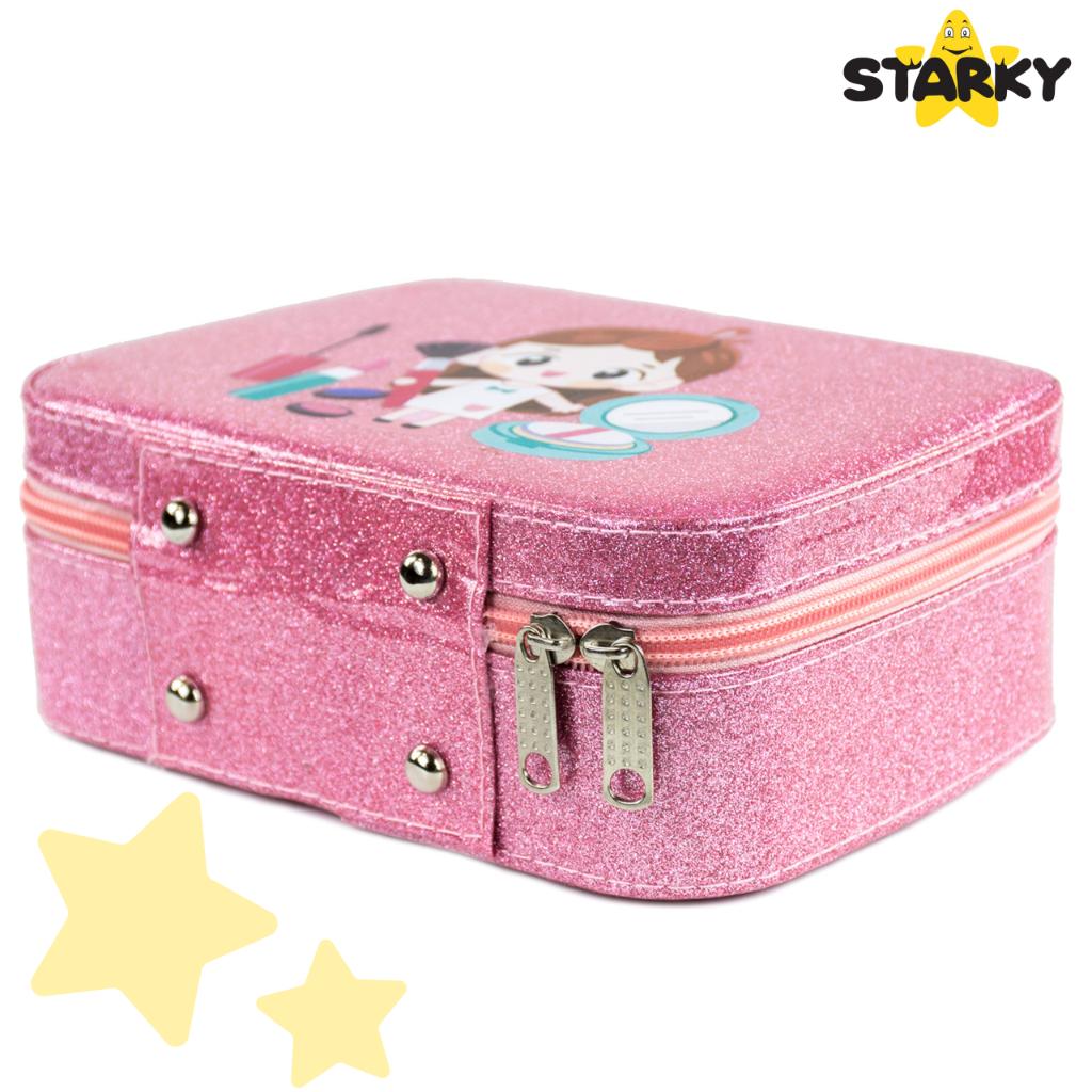 Makeup cosmetics set for children and girls, suitcase, eyeshadows, nail polishes