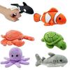 Finger Marine Animal Plush Toy Cartoon Stuffed Doll Room Decoration Kids Gift