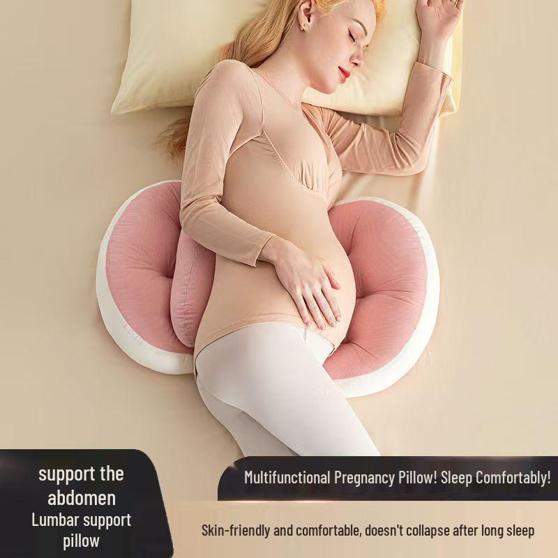 U-shaped Maternity Pillow for Back, Side, and Abdominal Support