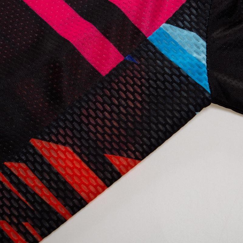 Riding Bicycle Jerseys Cycling Clothing Set Colorful Long Sleeve Black Bib Pants Bicycle Clothes Suit