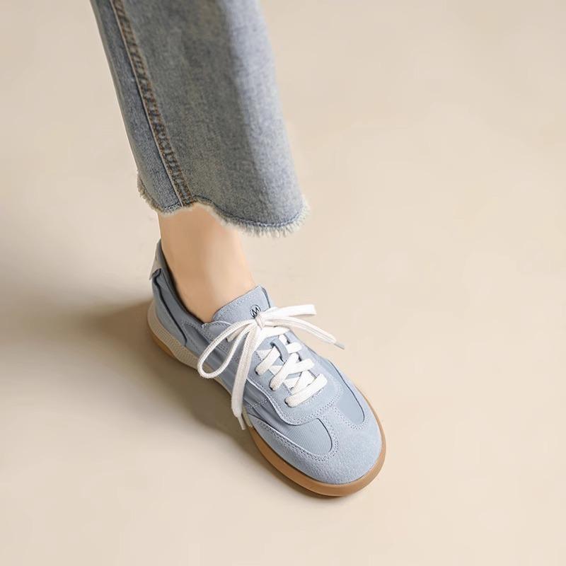 Deutsche Trainingsschuhe Damen Echtleder Dicksohlige Lässige Sportliche Forrest Gump Schuhe