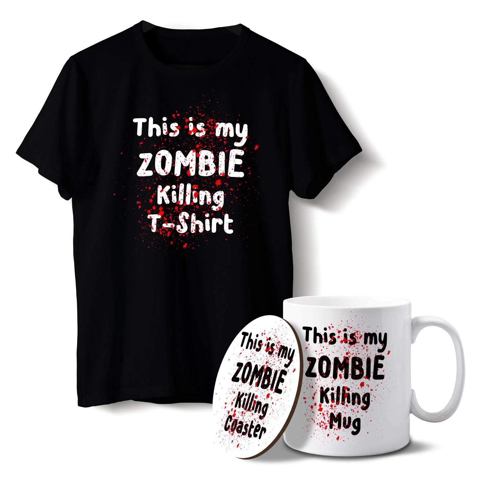 This is my Zombie Killing | T-shirt - Mug - Coaster Bundle S