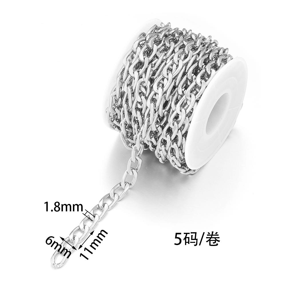5yards/lot Aluminum Twisted Chains High Quality NK Extension Link Chains For Jewelry Making DIY Bracelet Necklace Connectors