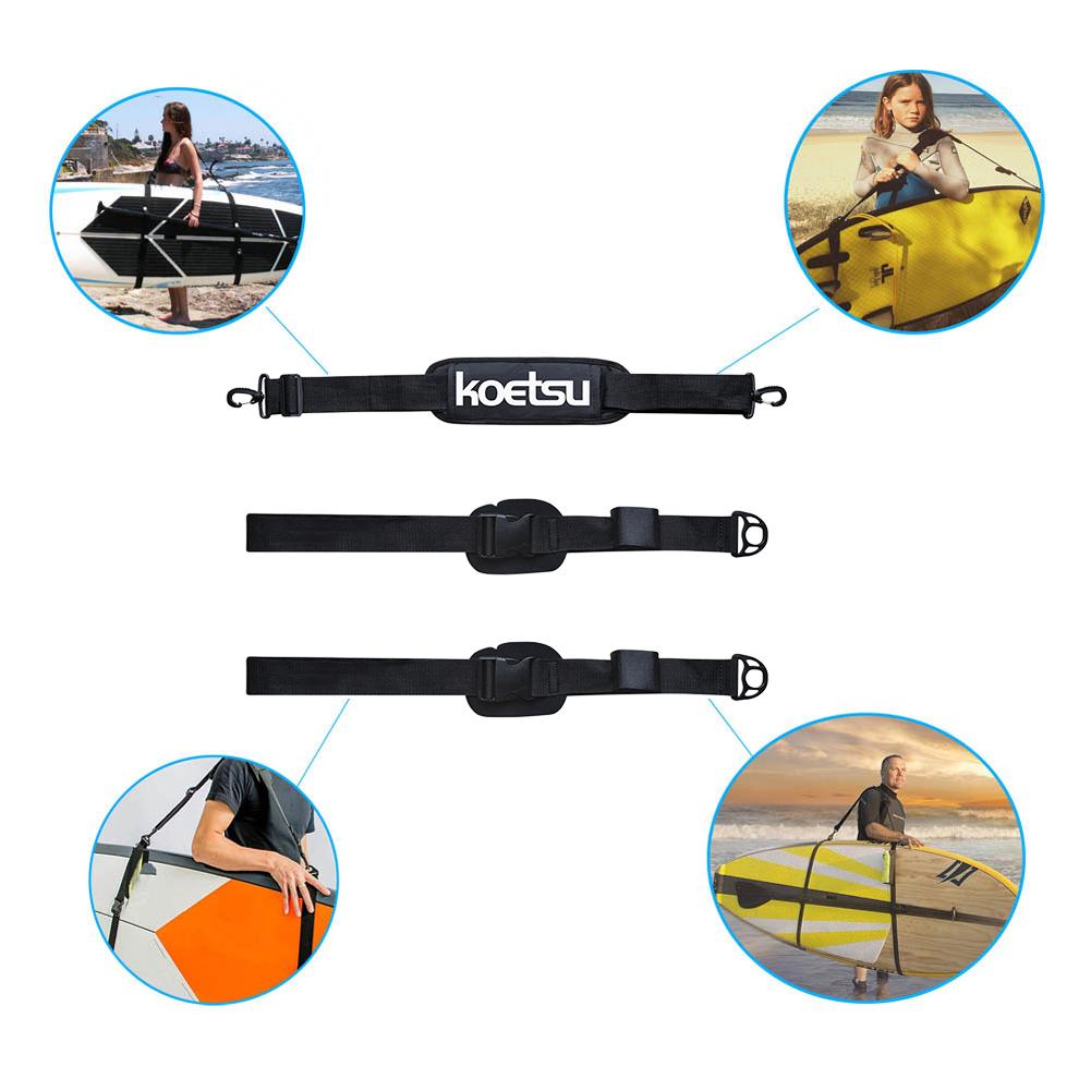 Fascia per Paddle Board Portatile, Sling per Trasporto Spalla Tavola da Surf, Accessori Regolabili per Trasporto Tavola Stand Up Paddle