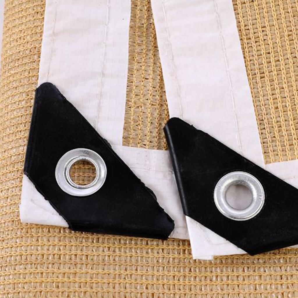 Balcony Screen Fence Beige Thickened Sun Prevention Private Protection Patio Screen Fence