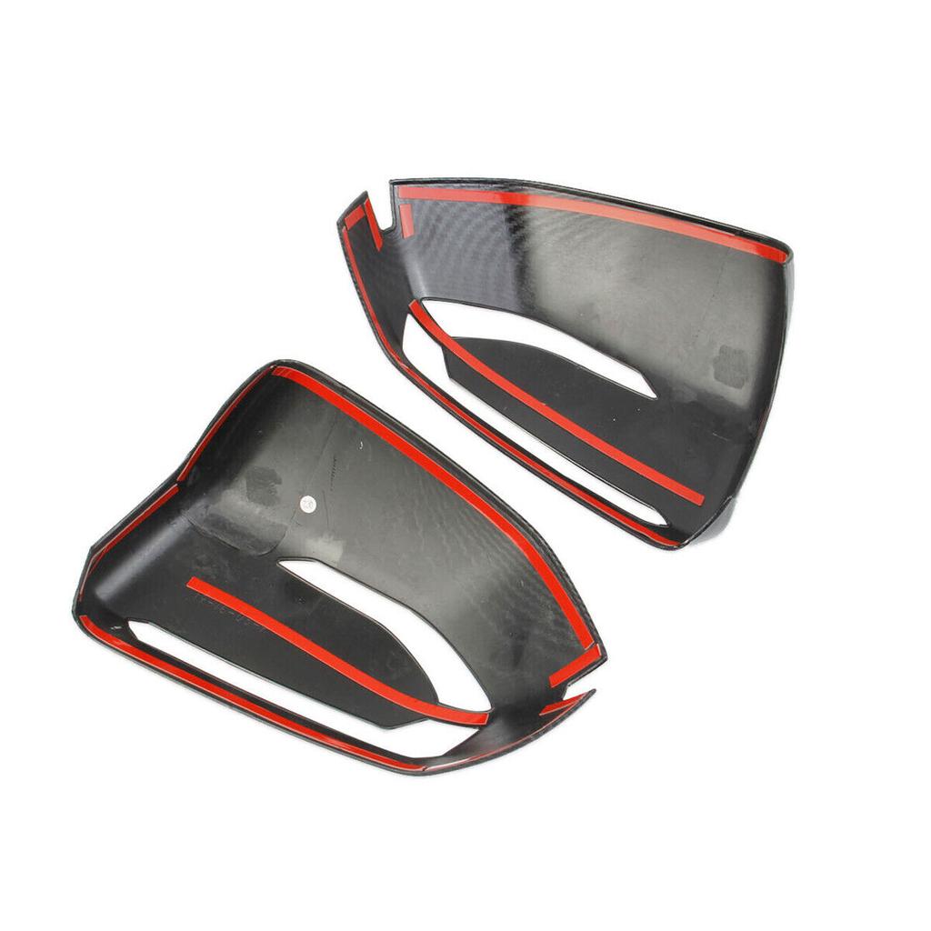 For Hyundai Palisade 2019-2025 Rearview Side Mirror Cover Wing Cap Exterior Door Rear View Case Trim Carbon Fiber Look Silver