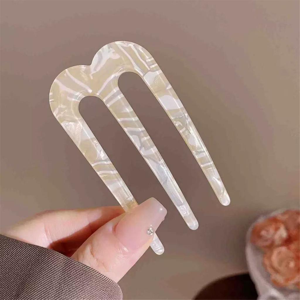 Elegant Acetate Filigree Hair Stick Buyao for Girls Ancient Chinese Hairpin Traditional Hanbiuk Decorative Cosplay