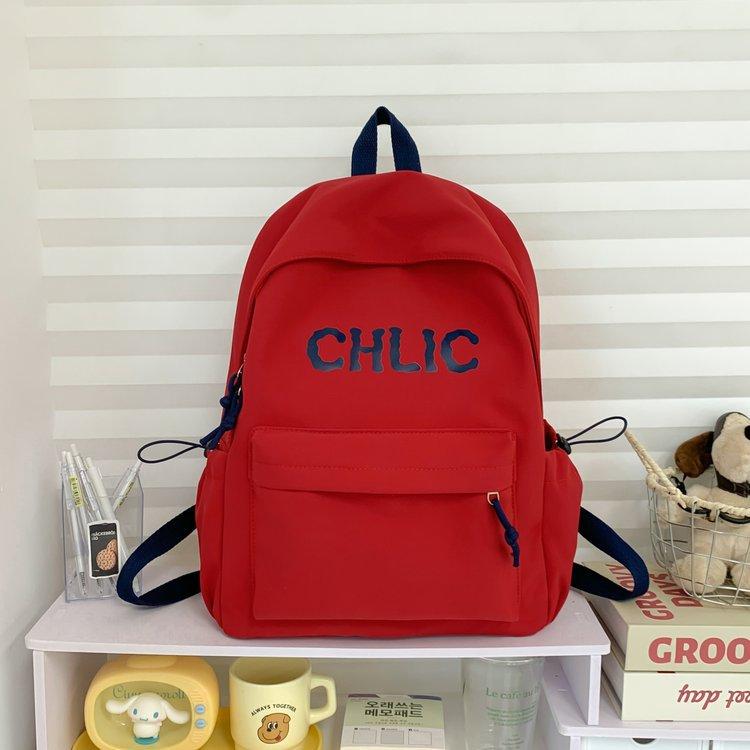 Schoolbag Schoolbag Japanese Ins High Value Simple Light Leisure Large Capacity Versatile Junior High School Student Backpacka