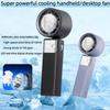 199 Powerful Wind Speed Portable Handheld Cooling Fan 4000mAn Ultra-Long Battery Life Digital Display Folding Desktop Mini Fan