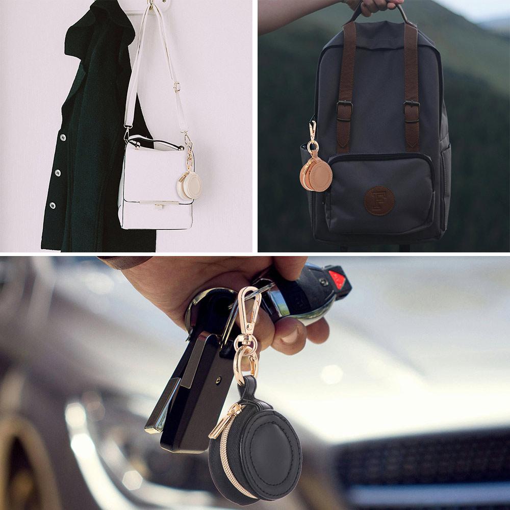 Mini Storage Case With Keychain Necklace Ring Jewelry Box Portable Jewelry Storage Bag  Women