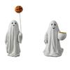 Creative Halloween Statue Resin Small Sculpture Funny Ghost Pumpkin Figurine  Office