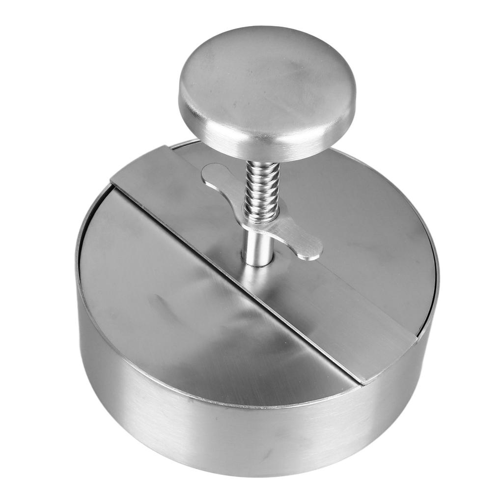 5.5in Stainless Steel Hamburger Patty Maker Adjustable Thickness 0.2‑0.89 Pounds Dishwasher Safe Adjustable Burger