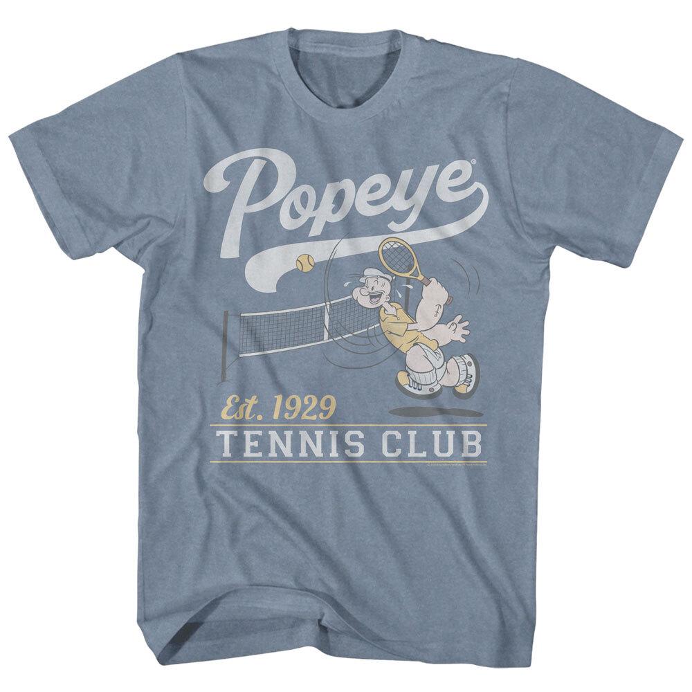 

Popeye The Sailor Man Cartoon Tennis Club Est 1929 Men s T Shirt Unisex T-Shirt XL