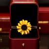 Brooch for Women, Small Daisy Collar Pin, Sunflower Collar Anti-exposure Safety Pin, Clothing Decoration Pin
