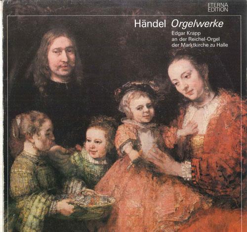 

LP Record EDGAR KRAPP - REICHEL ORGEL DER MAR - Handel Orgelwerke 827561 ETERNA 1982 Germany Classical Used