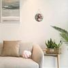 Christmas Gnome Metal Round Door Sign Hanging Decor For Lawn Garden Home Wall