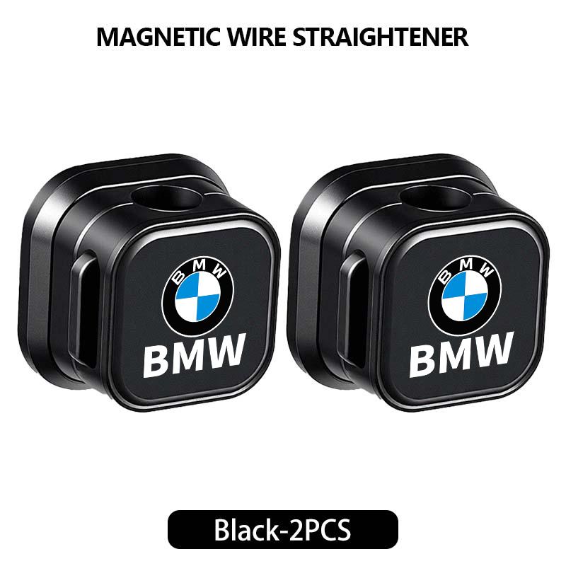 MLKQ6 2pcs Car Phone Data Cable Organizer Management Clamp Holder For BMW Performance X1 M3 M6 F01 F02 E34 E36 E60 F10 F20 X6