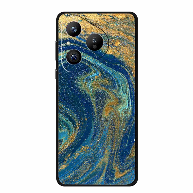 For Huawei Pura 80 5G Case Marble Granite Textured Soft Silicone TPU Phone Case For Pura80 5G Bumper Coque Mica Painted Cover