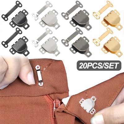 2/20 Paare Metall Unsichtbare Hosenhaken Verschluss Ösen Verschluss Befestigungen Schnalle Rock Kleid BH Nähen DIY Kleidungsstück Haken Zubehör