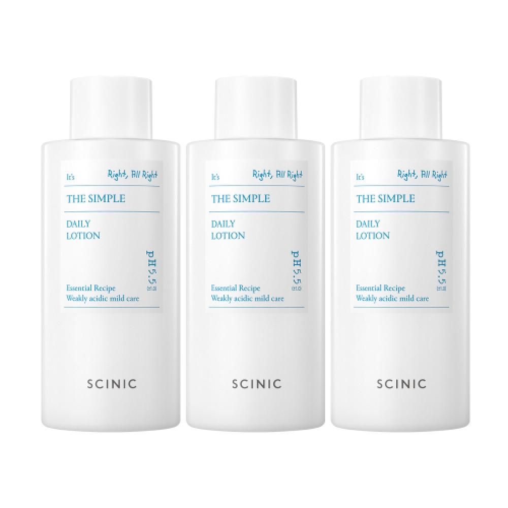 

Scinic Simple Daily Lotion 260ml 3pcs 3 lotions ((7691813208))