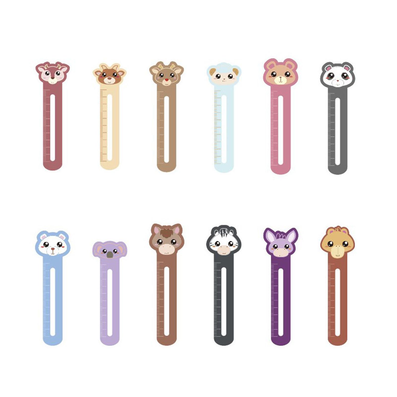 

Закладка в виде животного, милая линейка для чтения, закладки с изображением мультфильмов для детей, студентов, взрослых, 30 шт.