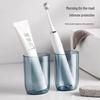 Portable Travel Toothbrush and Mouthwash Cup Set with Storage Compartments