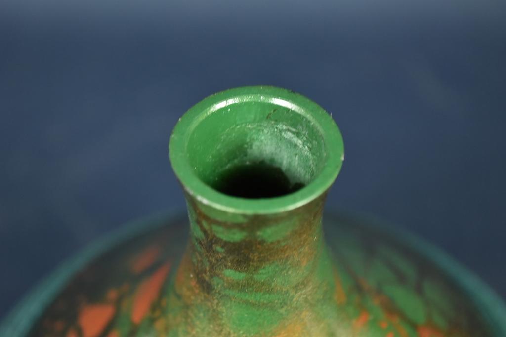 Japanese Metal Flower Vase Special Alloys Traditional Crafts