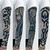 Waterproof Full Arm Flower Tattoo Stickers - Semi-Permanent for Men & Women