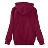 Plus Size Womens Plush Hooded Jacket Long Sleeve Zipper Sweater Coat Tops