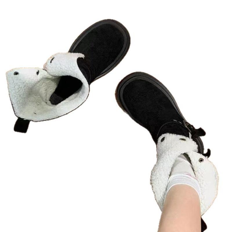 High-top Shoes, Woolen Boots, Women's New Style, Thickly Padded Boots