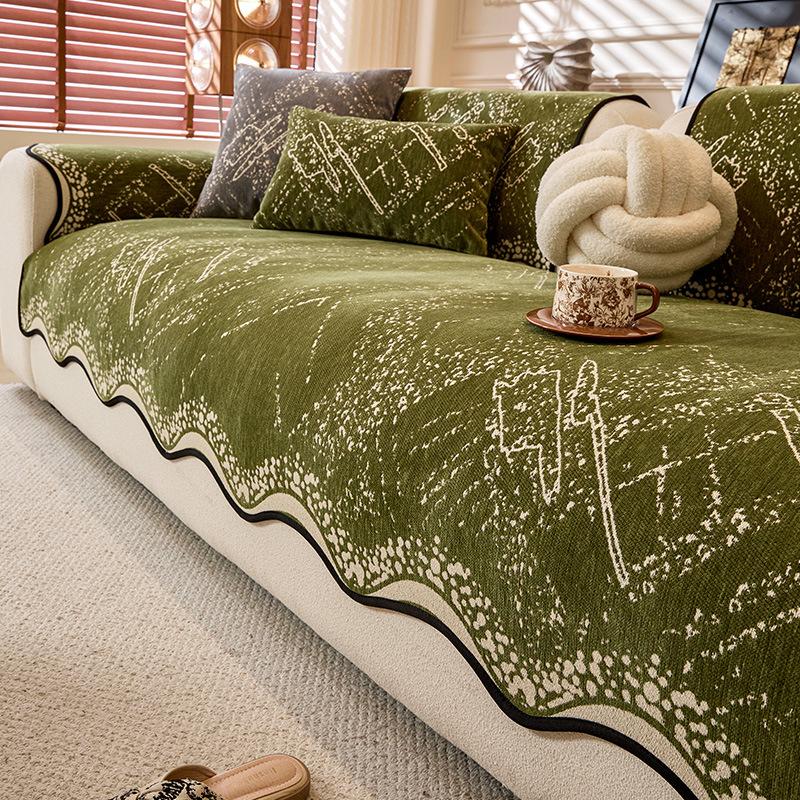 Special-Shaped Sofa Cushion Is Simple And Universal In All Seasons New Sofa Seat Cushion Non-Slip High-End Leather Sofa Cover