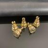 F26C Brass Incense Holder 9-Holes Incense Burners Incense Stick Holder for Yoga Meditation Home Decorations Buddhist Supplies