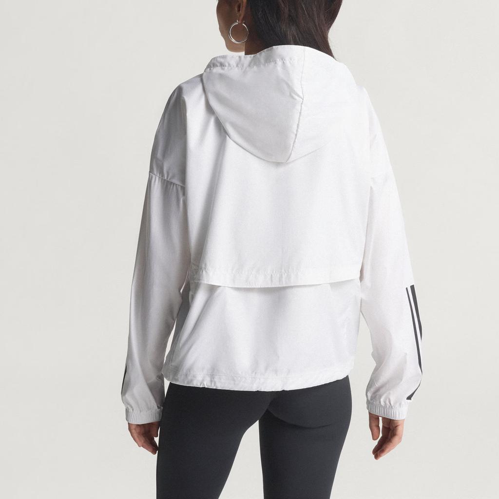 Adidas Hyperglam Windbreaker Clima365 Water-Resistant Sports Loose-Fit Hooded Long Sleeve Coat Women outerwear KC7655