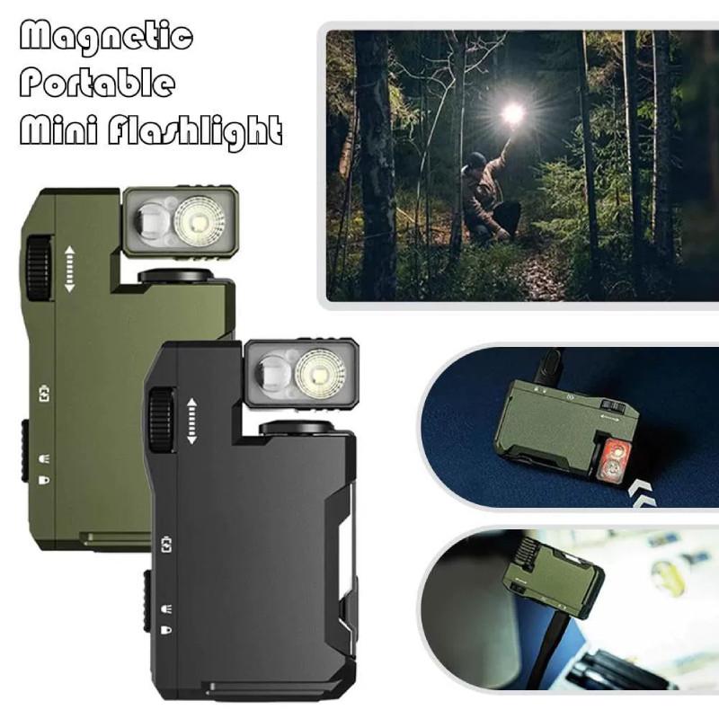 Edc Rechargeable Flashlight With 400 Lumens Compact Portable Light For Outdoor Use